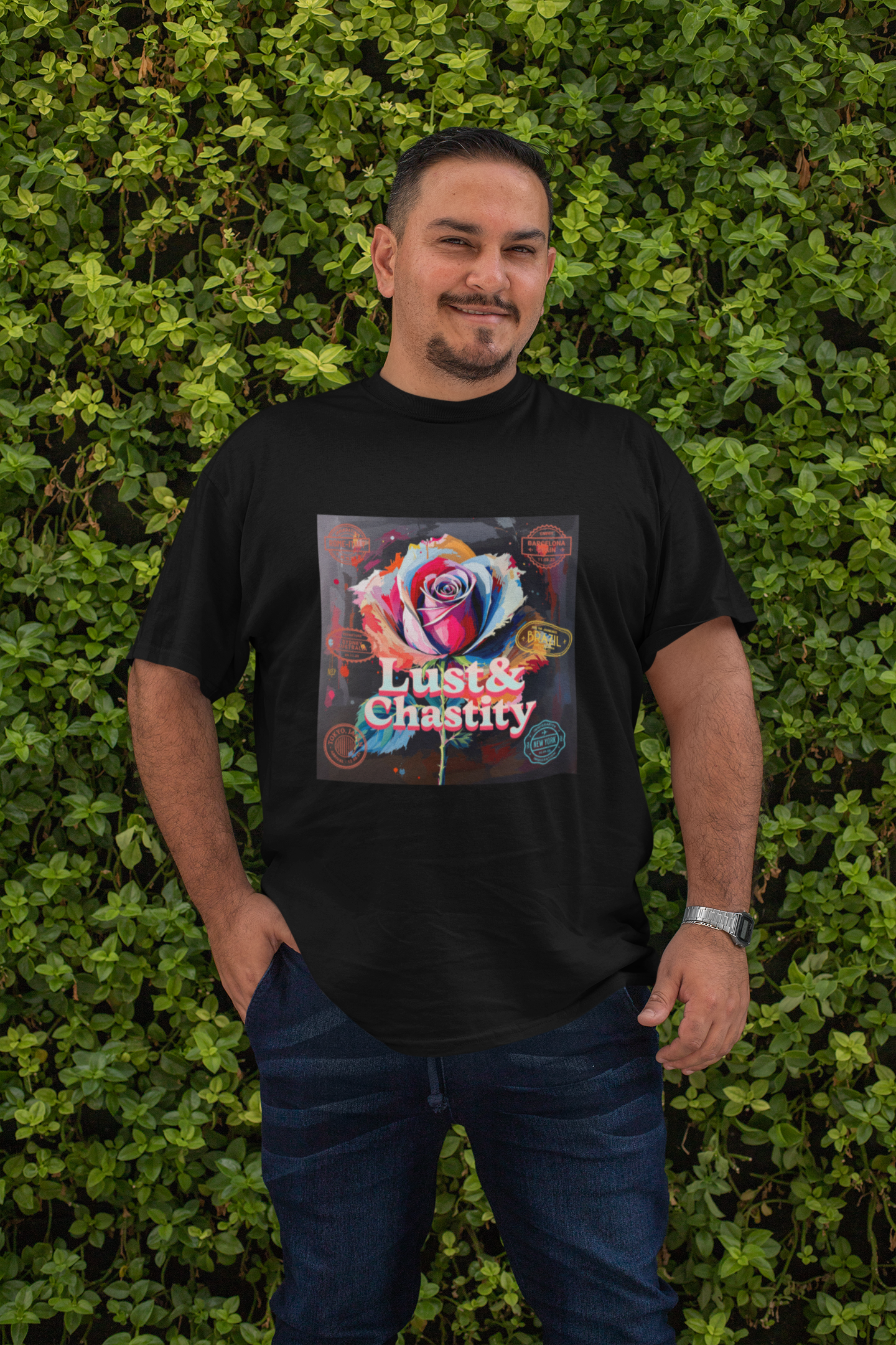 Lust & Chastity Rose Graphic Tee — 7 Deadly Sins Collection