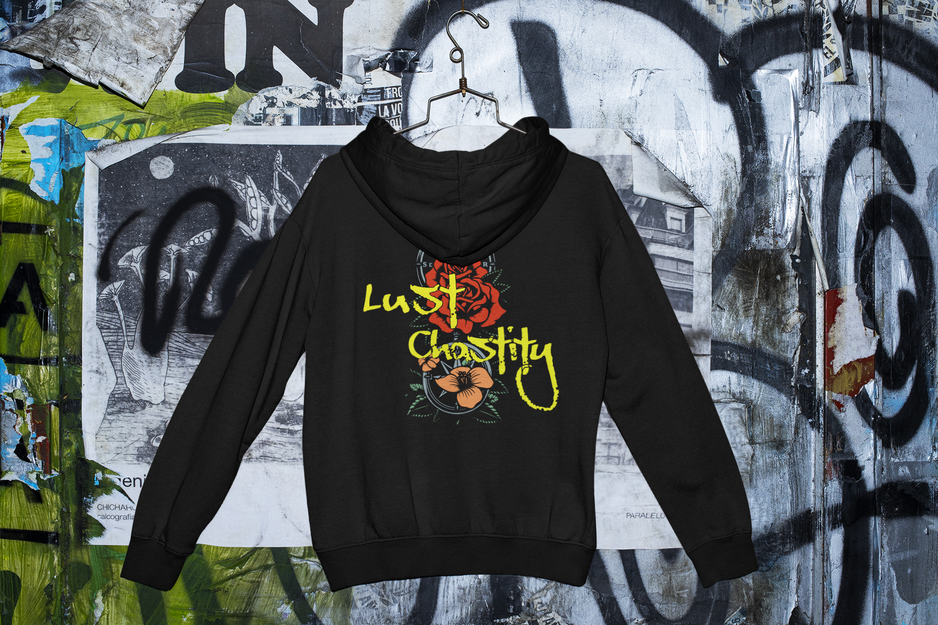7 Deadly Sins 'Lust vs Chastity' Floral Zip Hoodie