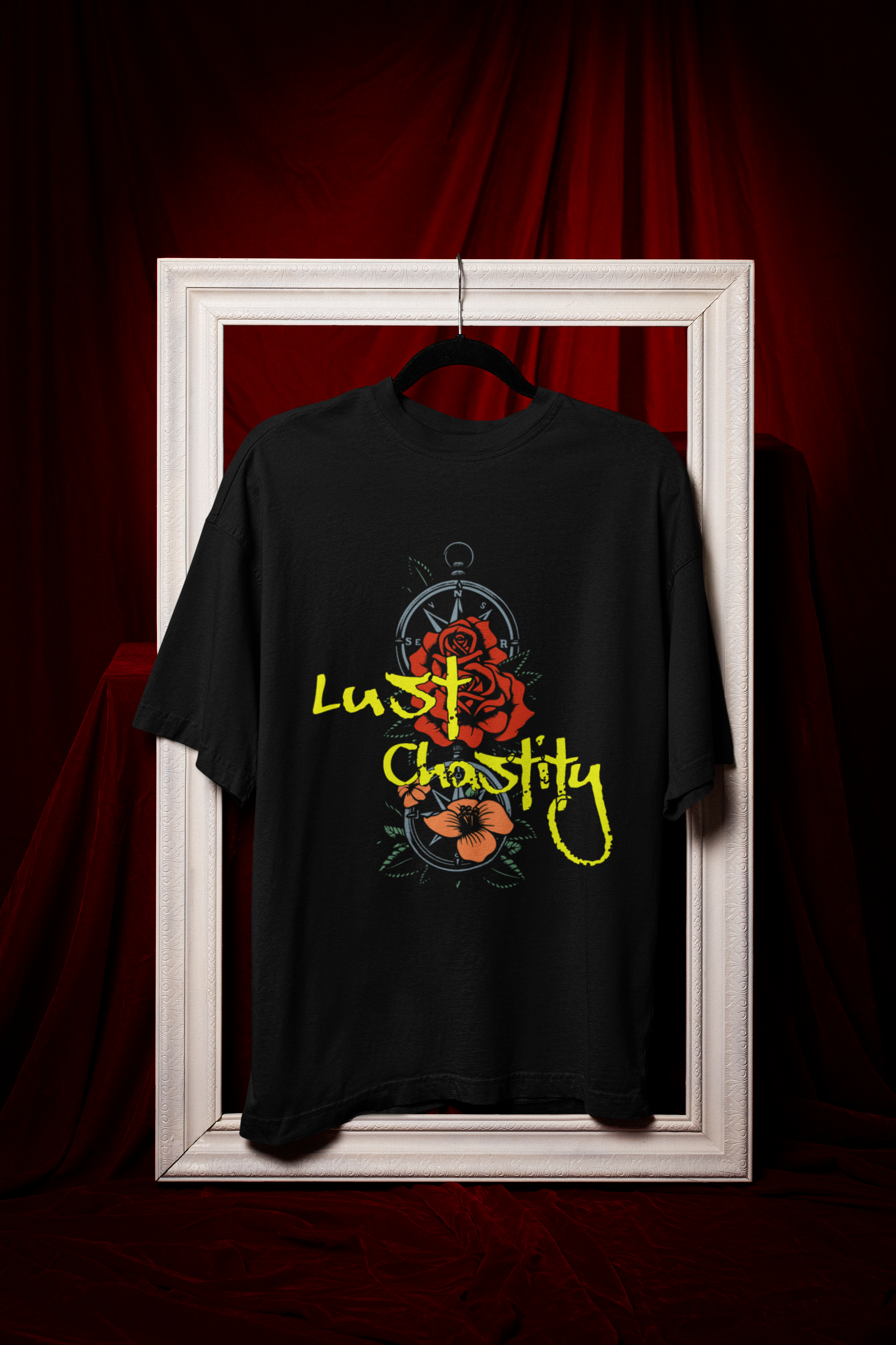 Lust vs Chastity Rose Unisex Cotton T-Shirt — 7 Deadly Sins Collection