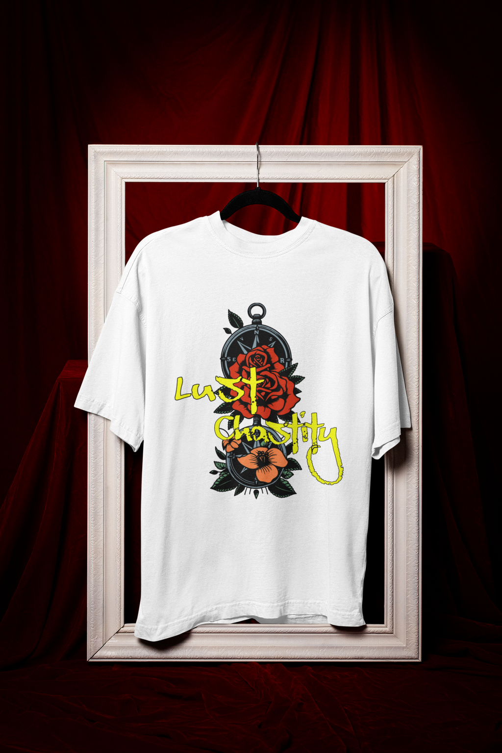 Lust vs Chastity Rose Unisex Cotton T-Shirt — 7 Deadly Sins Collection