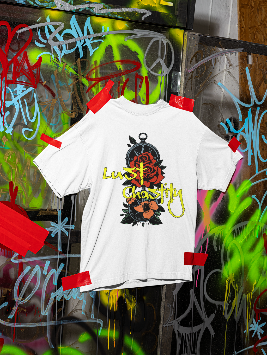 Lust vs Chastity Rose Unisex Cotton T-Shirt — 7 Deadly Sins Collection