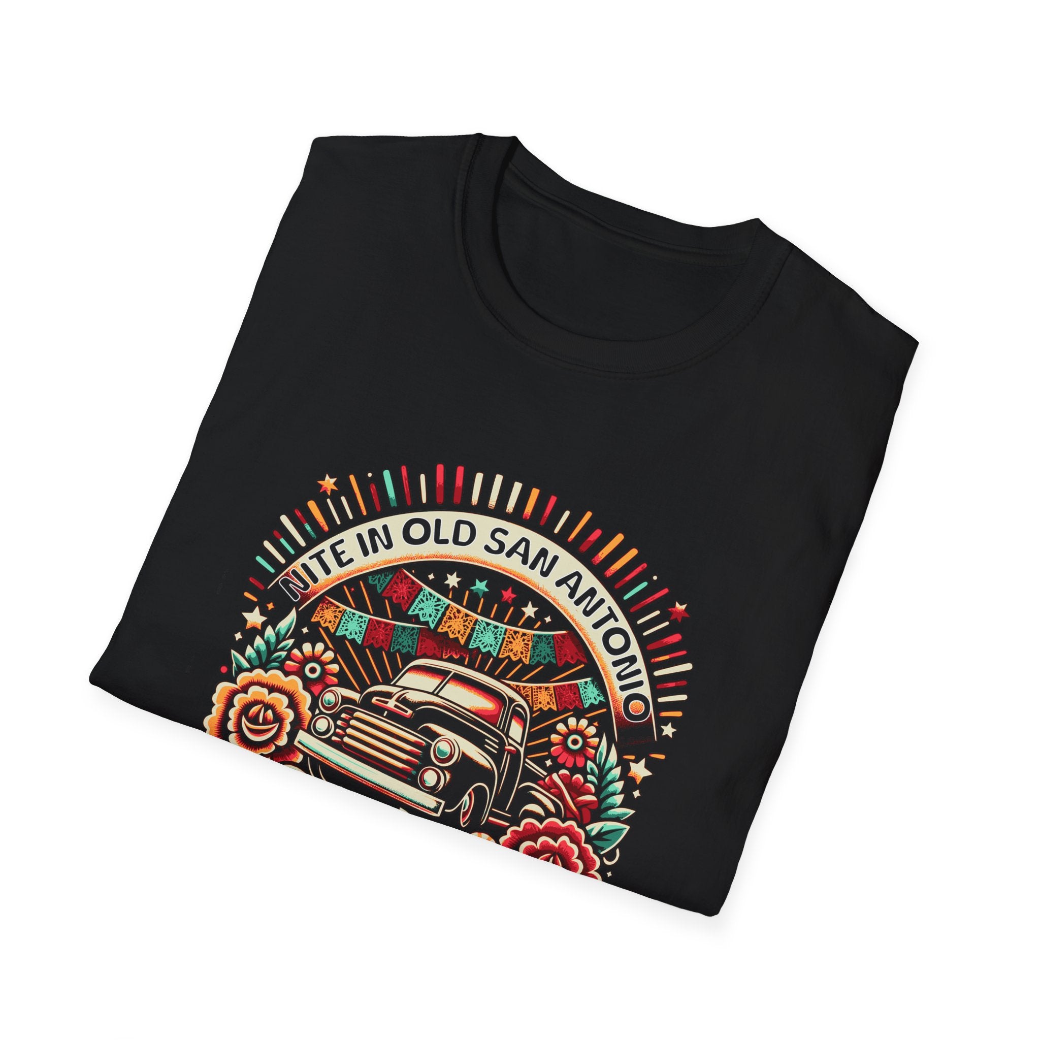 Viva La Fiesta San Antonio Vintage Truck T-Shirt