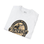 Black Cat Unisex Vintage Halloween Tee