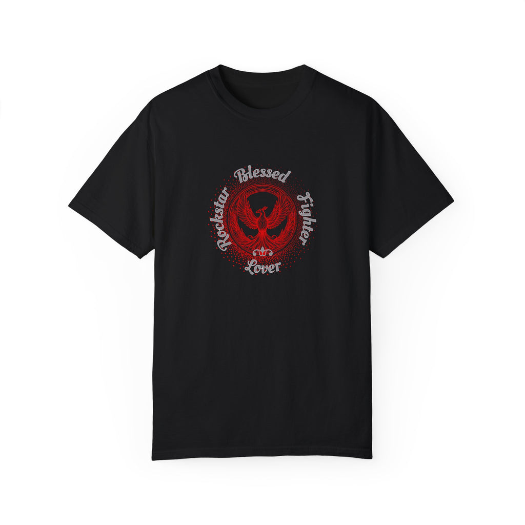 Rockin' Blessed Fighter Lover Tee for Music Lovers -  Phoenix Wear SATX