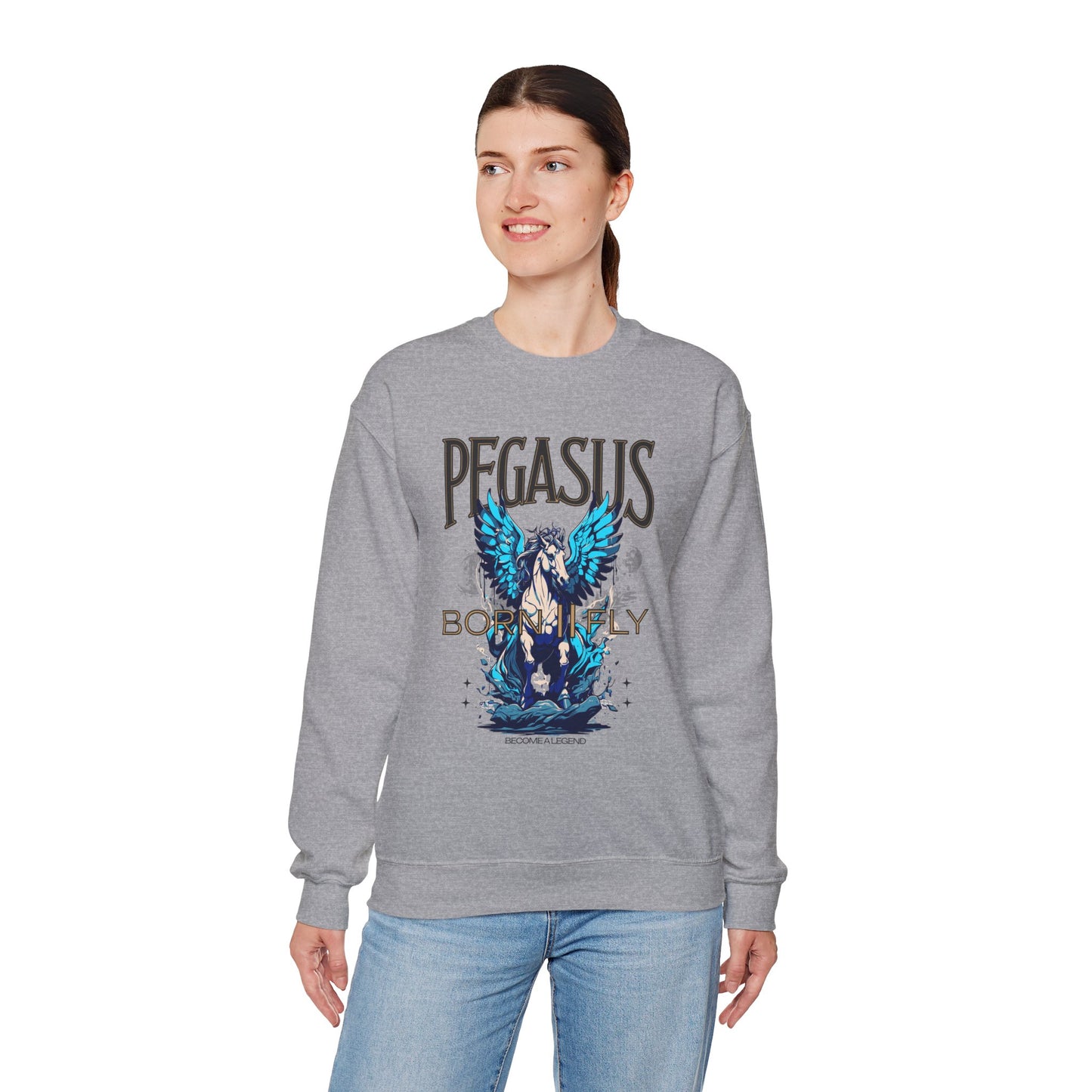 Pegasus Graphic Sweater for Fantasy Lovers - Phoenix Wear SATX