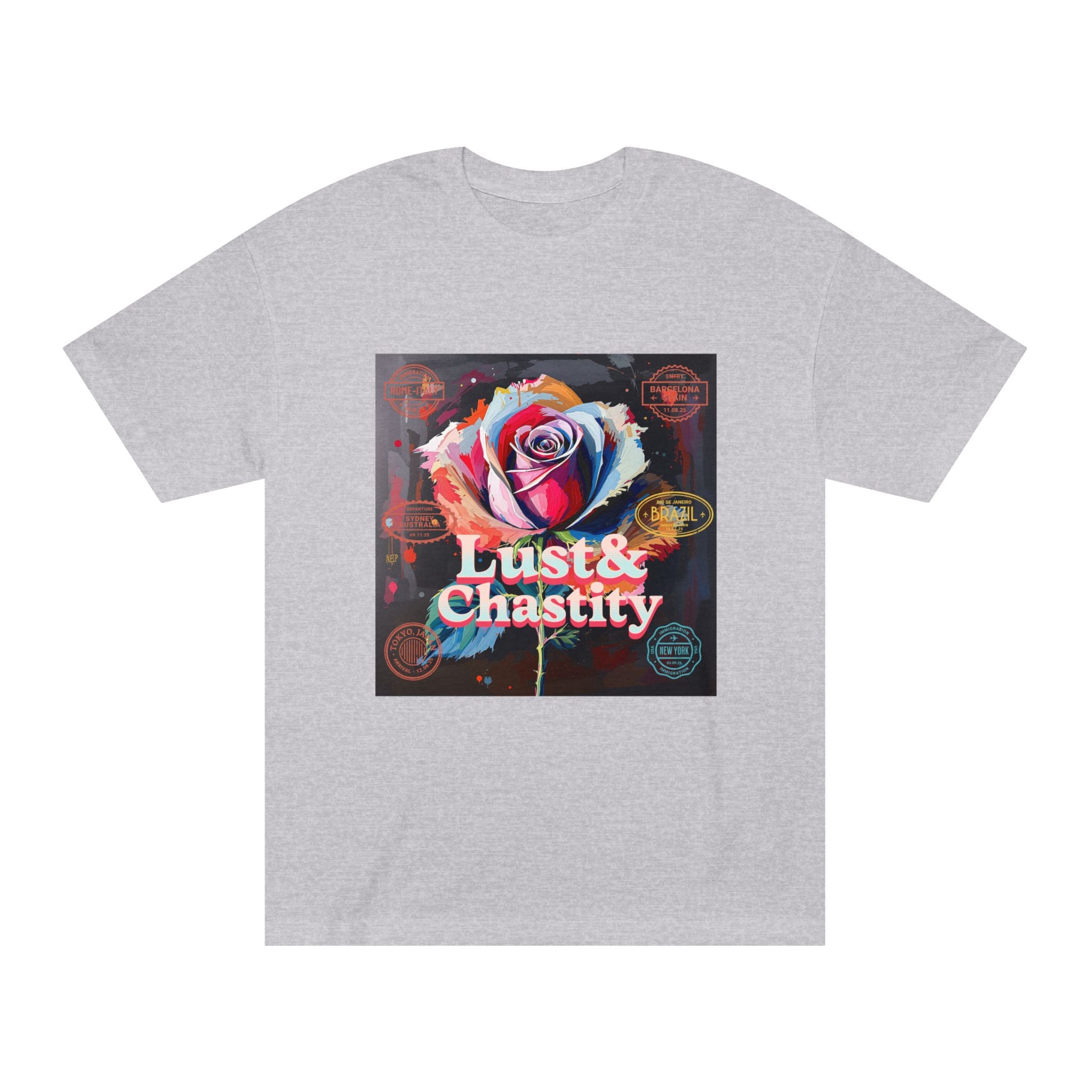 Lust & Chastity Rose Graphic Tee — 7 Deadly Sins Collection