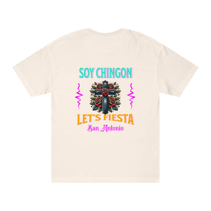 Unisex Classic Tee - 'Soy Chingon, Let's Fiesta' San Antonio Design