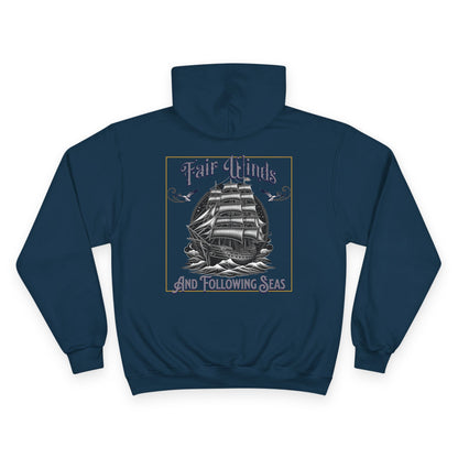 Fair Winds Graphic Hoodie for Navy Lovers - Phoenix Wear SATX