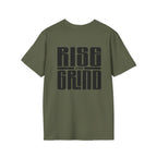 Rise and Grind Cotton T-Shirt — Motivational Graphic Tee for Hustle Mindset