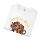 Tiger Traditional Tattoo T-Shirt — "Majestic" Graphic Tee