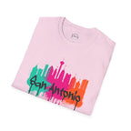 San Antonio Skyline Paint Drip Light T-Shirt