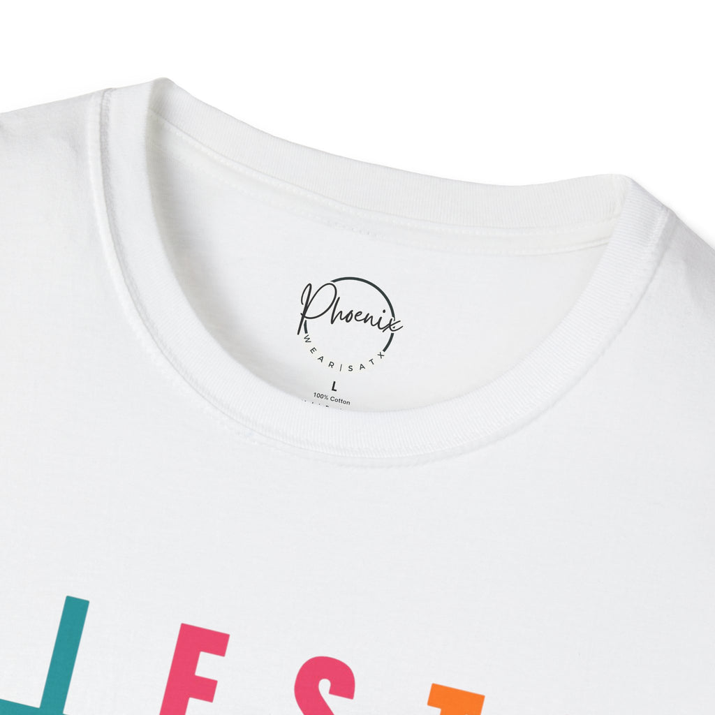 Fiesta San Antonio Skyline T-Shirt — Retro Color Block City Tee