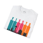 Fiesta San Antonio Skyline T-Shirt — Retro Color Block City Tee