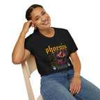 Phoenix Rising Unisex Softstyle T-Shirt - Bold Graphic Tee for Empowerment and Transformation