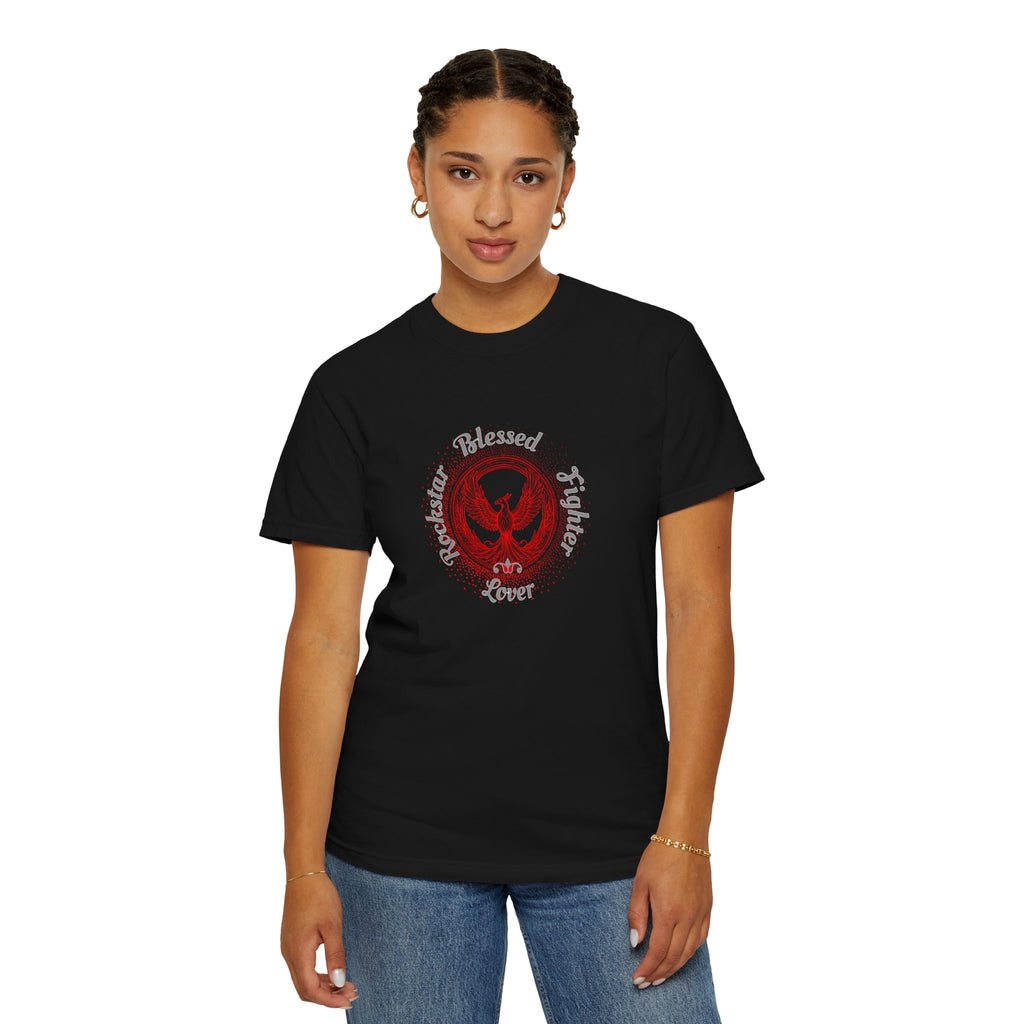 Rockin' Blessed Fighter Lover Tee for Music Lovers -  Phoenix Wear SATX