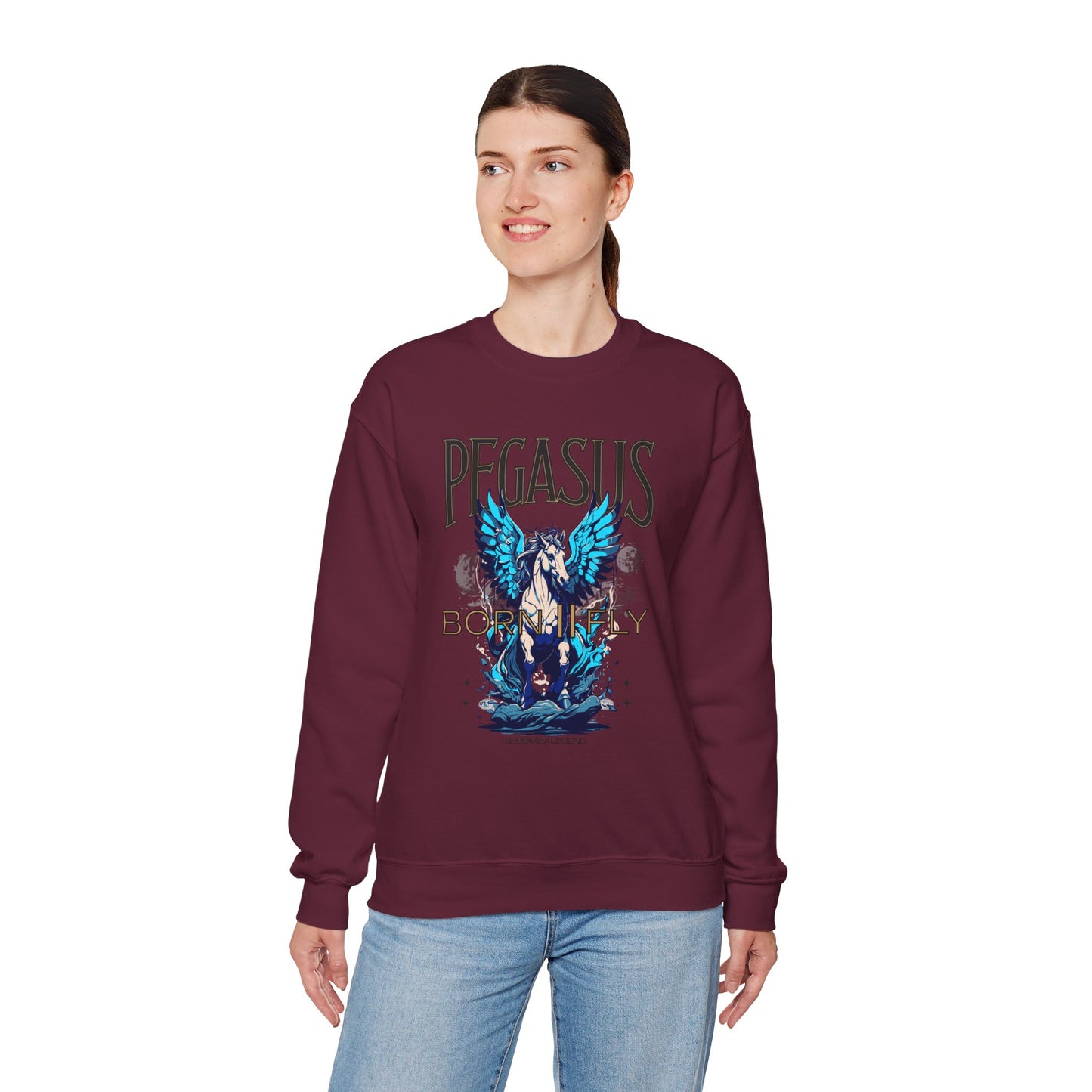 Pegasus Graphic Sweater for Fantasy Lovers - Phoenix Wear SATX