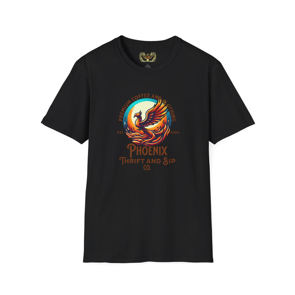 Phoenix Coffee & Thrift Unisex T-Shirt - Vibrant Graphic Tee for Coffee Lovers