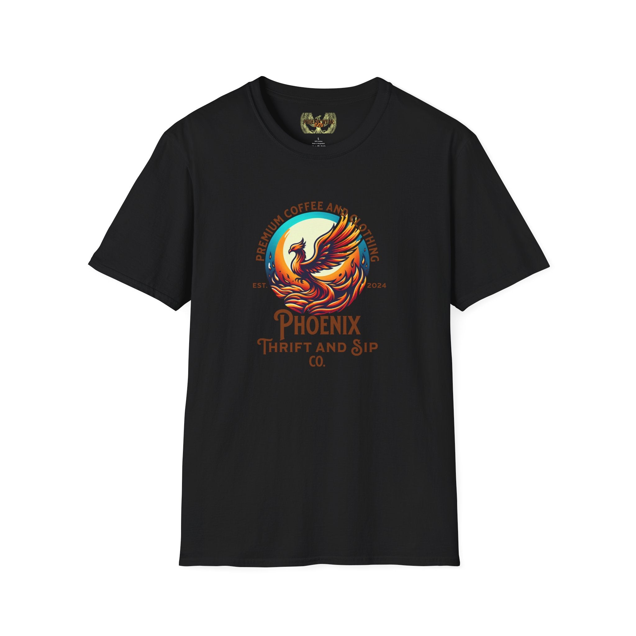 Phoenix Coffee & Thrift Unisex T-Shirt - Vibrant Graphic Tee for Coffee Lovers