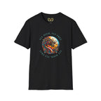 Dragon Graphic T-Shirt - 'Fly High, Fly Free' Unisex Softstyle Tee