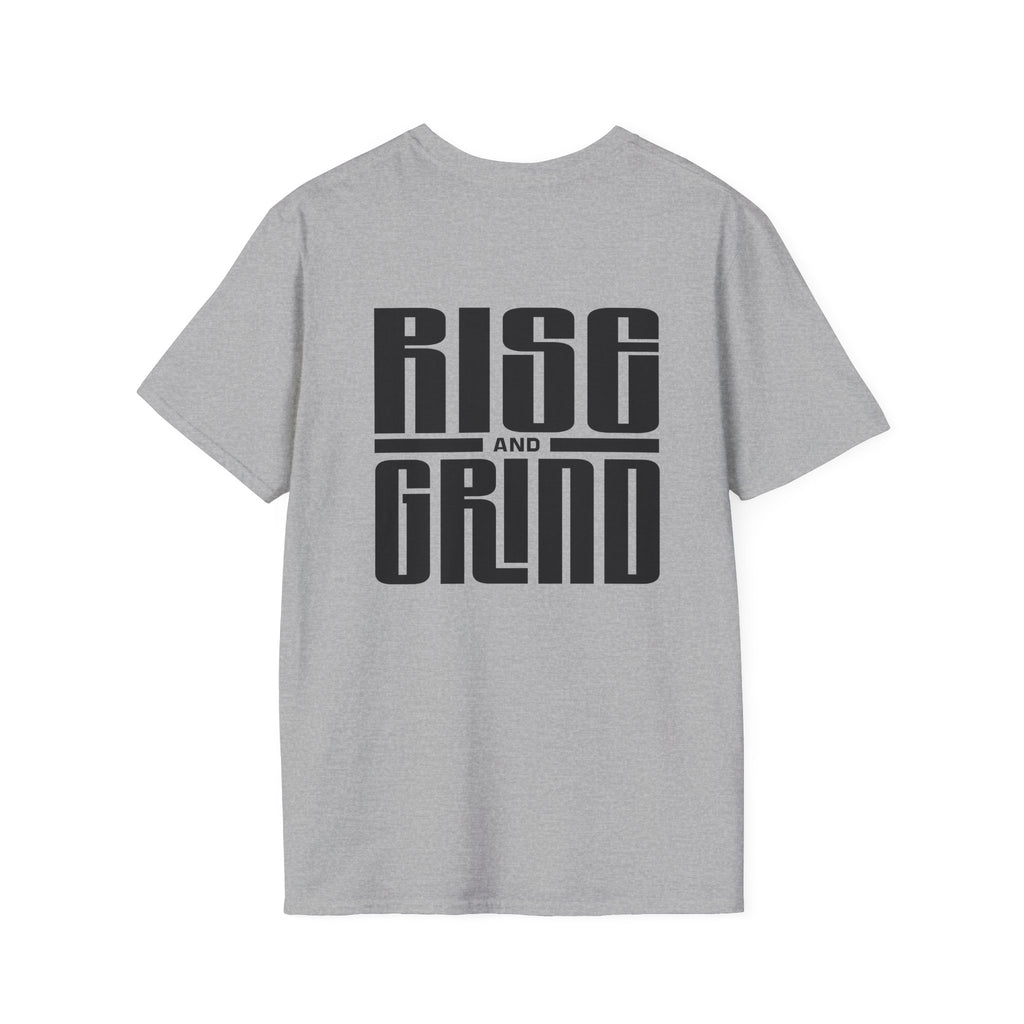 Rise and Grind Cotton T-Shirt — Motivational Graphic Tee for Hustle Mindset