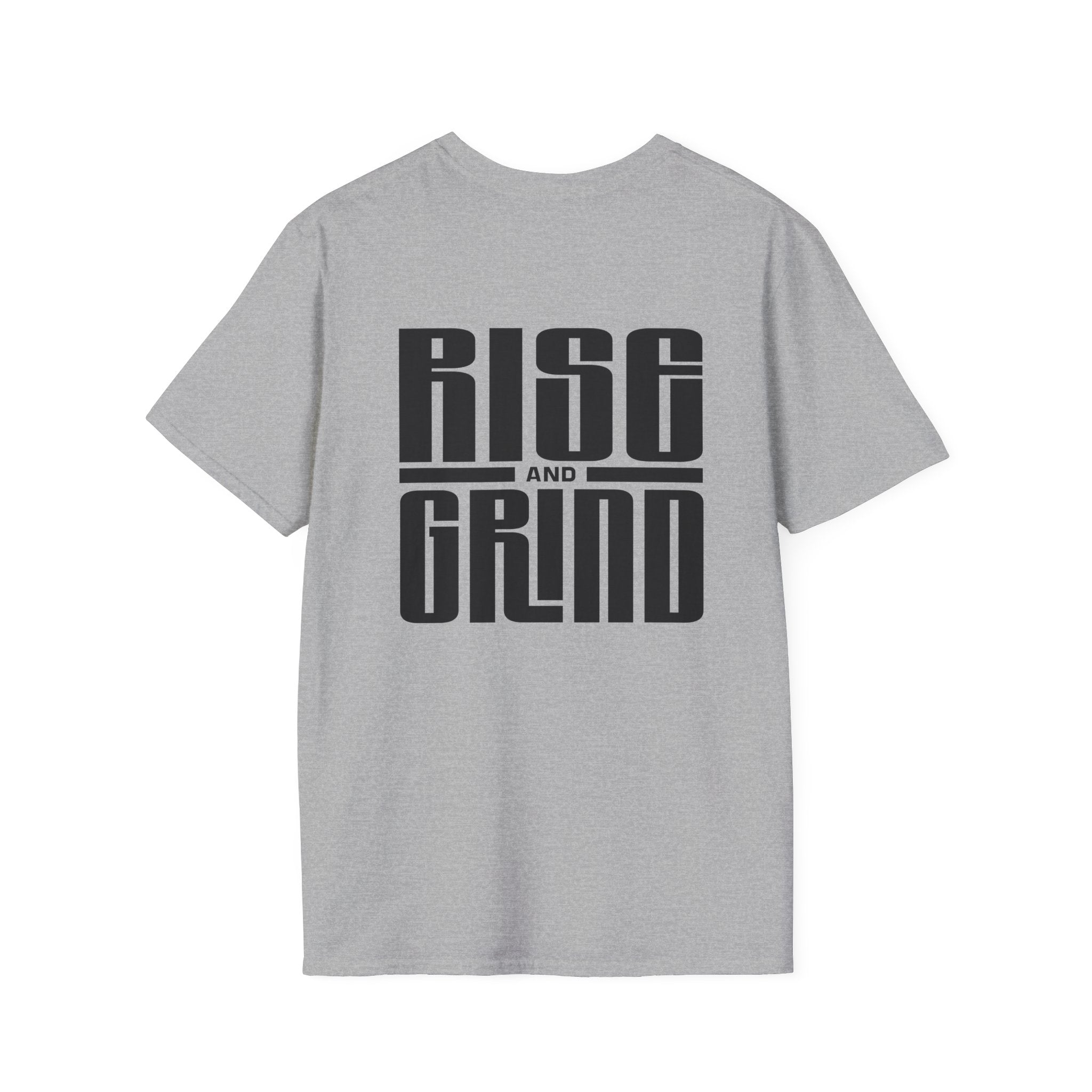 Rise and Grind Cotton T-Shirt — Motivational Graphic Tee for Hustle Mindset