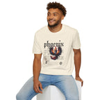 Phoenix Graphic Unisex Softstyle T-Shirt – Edgy, Stylish Apparel for Everyday Wear