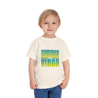 Toddler Tee - "Summer Vibes" Retro Gradient Kids T-Shirt
