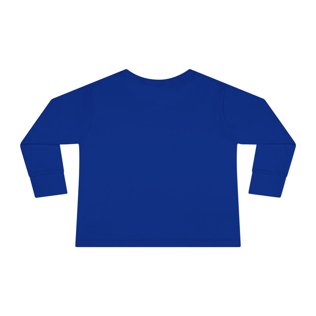 Toddler Long Sleeve Tee — Merry Christmas Snowman & Tree Holiday Shirt for Kids