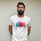 San Antonio Skyline Paint Drip Light T-Shirt