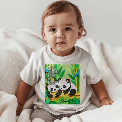 Baby Tee Shirt - "Little Napping Panda's"