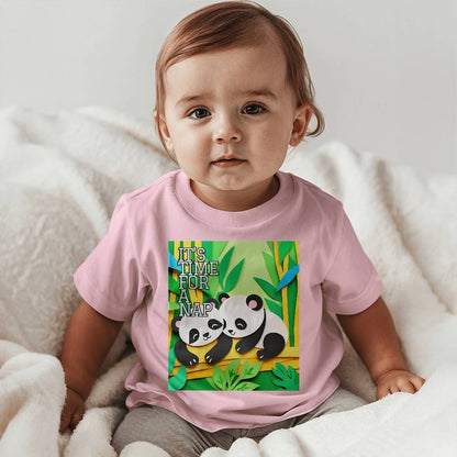 Baby Tee Shirt - "Little Napping Panda's"