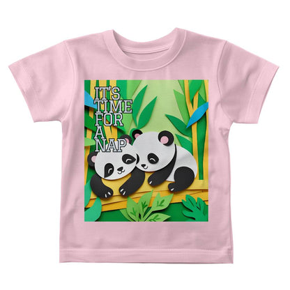 Baby Tee Shirt - "Little Napping Panda's"