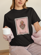 El Corazón Sacred Heart T-Shirt — Lotería Card Design