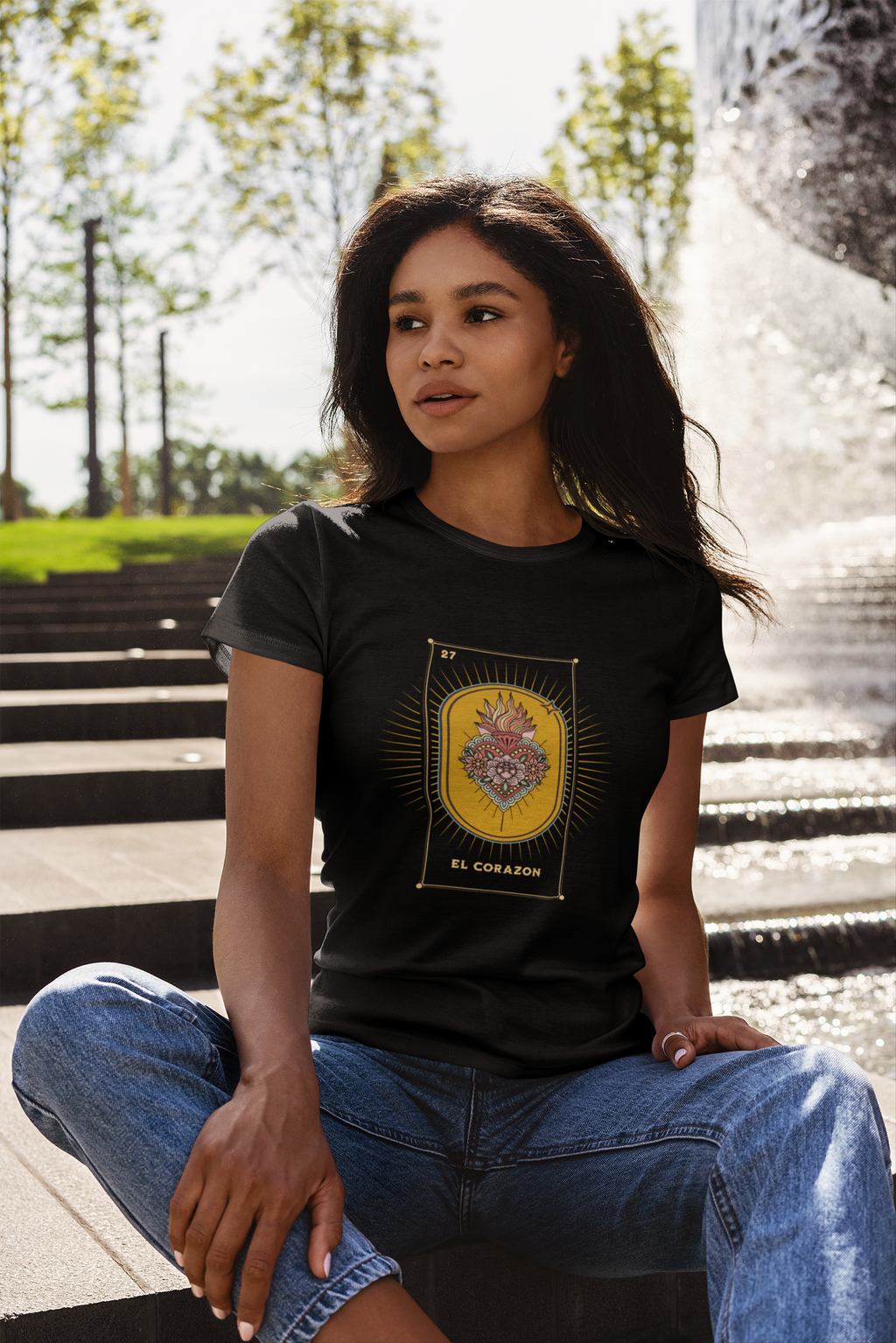 T-Shirt — Sacred Heart Graphic Tee (El Corazón) Lightweight